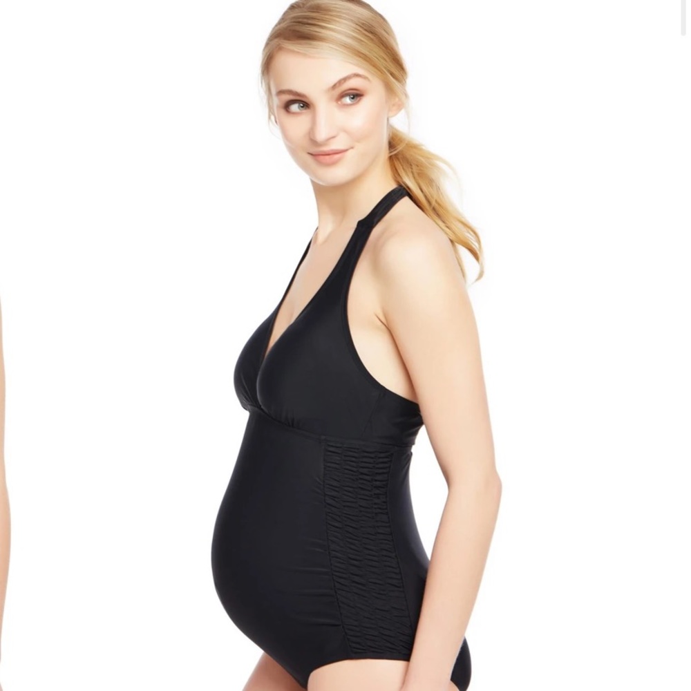Smocked Maternity One Piece Swimsuit